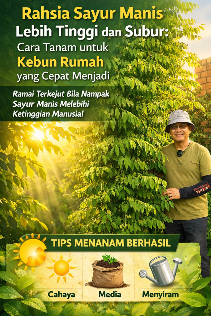 Rahsia Sayur Manis Lebih Tinggi dan Subur: Cara Tanam untuk Kebun Rumah yang Cepat&nbsp;Menjadi